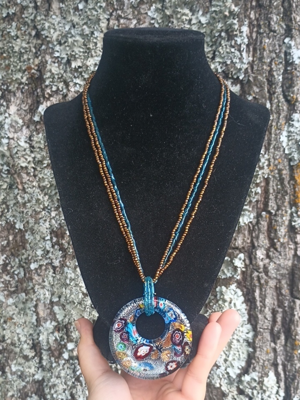 Vintage Murano Millefiori Necklace